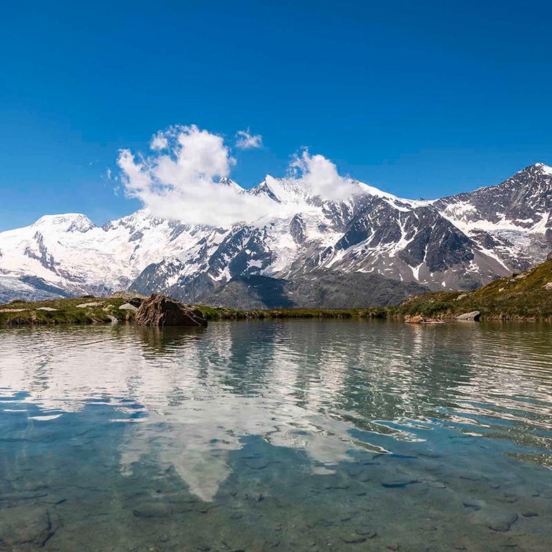 But d'excursion pour les clients de l'hôtel Mattmarkblick à Saas-Almagell