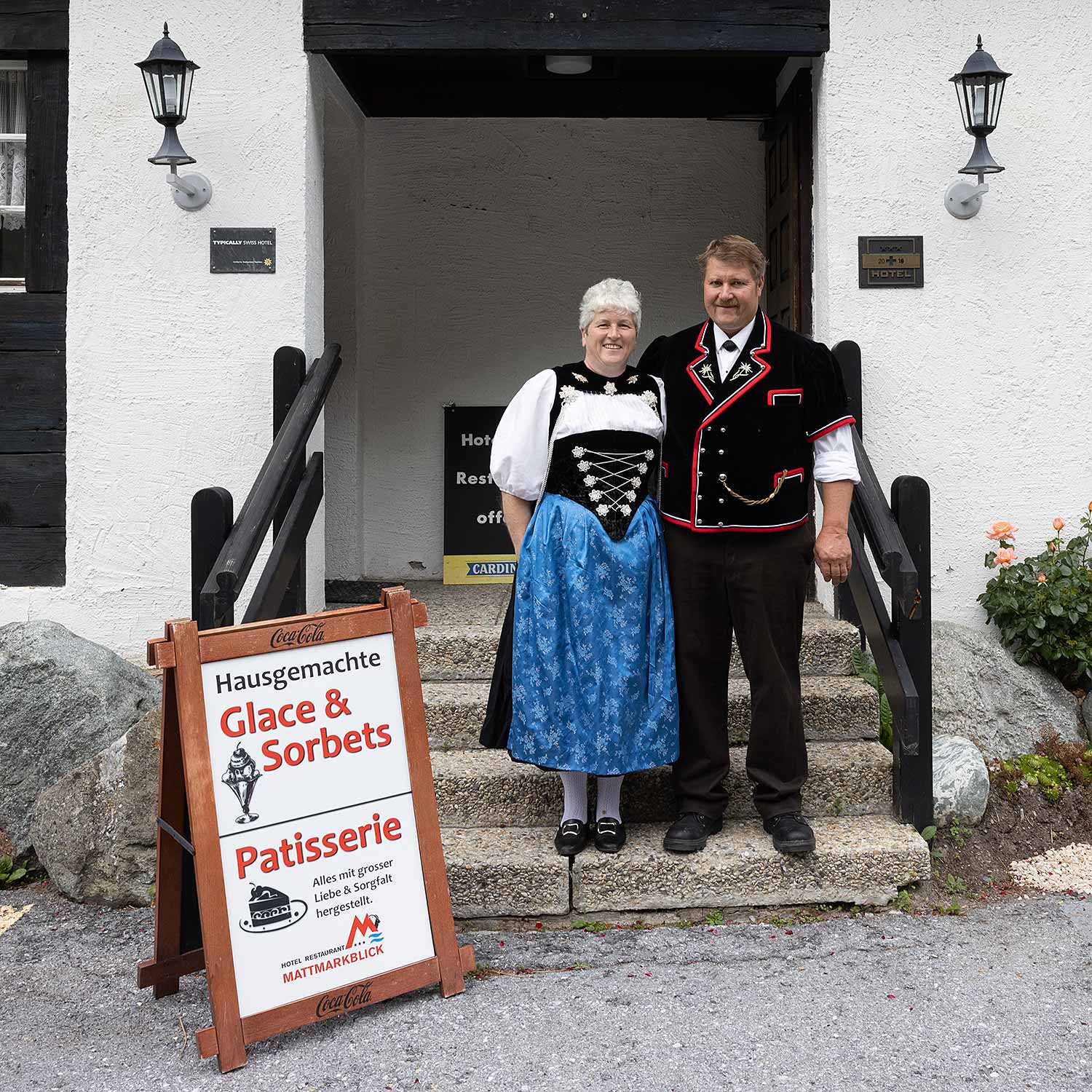 Daniela und Peter Grob, Gastgeber Hotel Mattmarkblick, Saas-Almagell